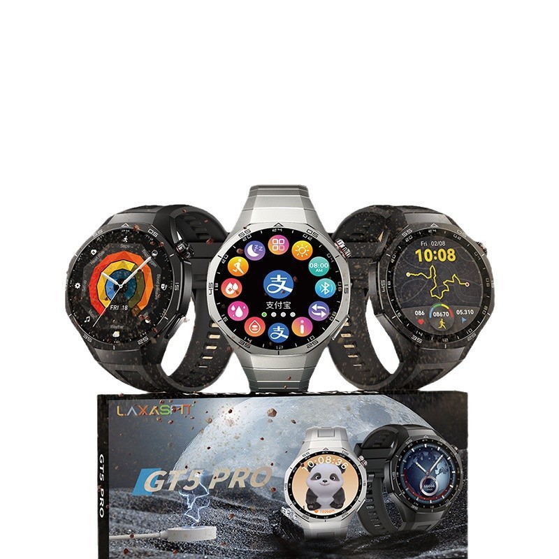 GT5 Pro Round Screen Wireless Charging Offline Payment NFC Bluetooth Call Health Monitoring GT6 Sports Smart Watch